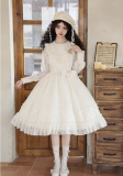 Withpuji -Flower Music- Party Prom Dress Classic Sweet Lolita OP Dress and Cape