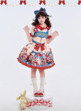 Puppy Dollhouse- Showa Style Doll Sweet Lolita JSK, Salopettes and Blouse