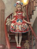 Puppy Dollhouse- Showa Style Doll Sweet Lolita JSK, Salopettes and Blouse