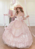 Layla's Mind- Elegent Tea Party Princess Rococo Classic Lolita OP Dress and Accessories