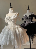 The Feathers Flew Away- Party Prom Dress Classic Lolita JSK, Tailing and Choker