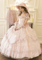 Layla's Mind- Elegent Tea Party Princess Rococo Classic Lolita OP Dress and Accessories