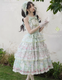 Swan Lake - Sweet Elegant Classic Lolita JSK, Cape and Trangle Headband