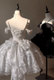 The Feathers Flew Away- Party Prom Dress Classic Lolita JSK, Tailing and Choker
