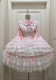 Deville- Sweet Tea Party Princess Vintage Doll Classic Lolita OP Dress with A Big Back Bow