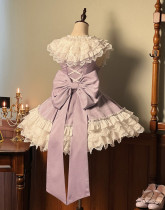 Alice Girl -Tsundere Lady- Elegant Sweet Classic Lolita Headbow, A Big Back Tailing and Badge