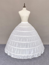 105cm Floor Length Adjustable 120cm Puffy Level Ball Gown Polyester Taffeta Cotton Slip Wedding Princess Lolita Petticoat