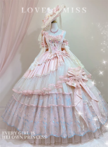 Lovell Miss - Elegent Tea Party Princess Rococo Classic Lolita JSK and Accessories