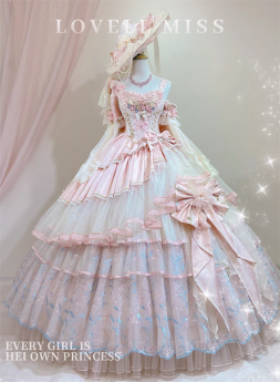 Lovell Miss - Elegent Tea Party Princess Rococo Classic Lolita JSK and Accessories