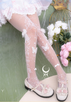 Yidhra - Above the Holy Land - Gorgeous Butterfly Tea Party Princess Lolita Tights for Summer