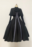Cherry Tart - The Prayer of Antia - Halloween Nun Classic Vintage Gothic Lolita OP Dress Full Set