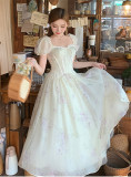 Meet Lily of the Valley - Vintage Sweet Floral Party Prom Dress Casual Lolita OP Dress