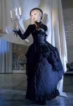 Mr.Yi - The Mysterious Lord - Gothic Steam Punk Pullover Lace Lolita Blouse, Skirt and Corset