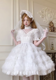 Miss Flower - Swan Dream - Elegant Sweet Classic Lolita OP Dress and Accessories