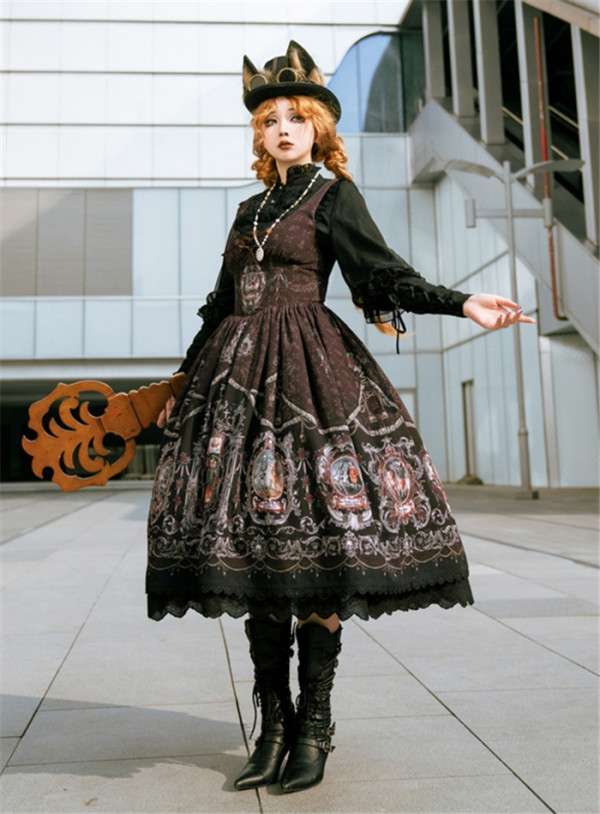 Better to Dance - ScepterEmber - Vintage Gothic Lolita Fishbone JSK (Version I)