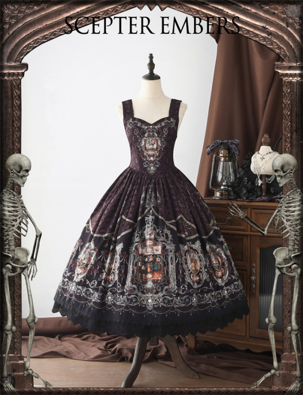Better to Dance - ScepterEmber - Vintage Gothic Lolita JSK (Version II)