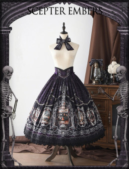 Better to Dance - ScepterEmber - Vintage Gothic Lolita Skirt