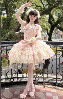 Swan's Heart - Elegant Sweet Ballet Style Classic Lolita JSK and Accessories