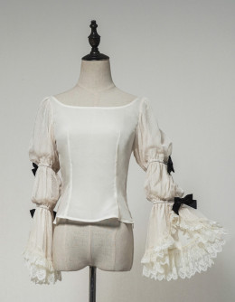 Sakya Lolita - Embroidered Lily of The Valley - Elegant Embroidery Classic Lolita Blouse and Tailing