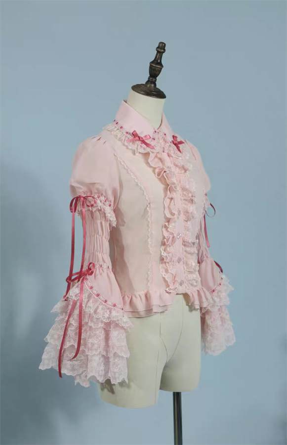 Antique Doll - Strawberry Cake Bouquet - Kawaii Doll Sweet Lolita Blouse and Accessories