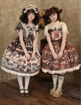 Realcute - Caramel and Sea Salt - Kawaii Doll Sweet Lolita JSK, OP Dress, Salopettes and Accessories