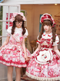Mewroco - Strawberry Meow - Sweet Lolita JSK, Salopettes and Accessories