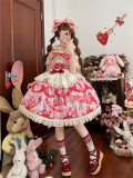 Mewroco - Strawberry Meow - Sweet Lolita JSK, Salopettes and Accessories