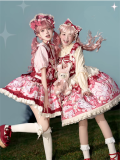 Mewroco - Strawberry Meow - Sweet Lolita JSK, Salopettes and Accessories