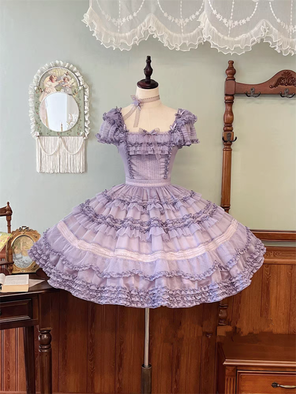 The Dream of Camellia - Vintage Party Prom Dress Casual Classic Lolita OP Dress