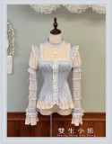 The Dream of Camellia - Vintage Party Prom Dress Casual Classic Lolita Blouse with Detachable Sleeves