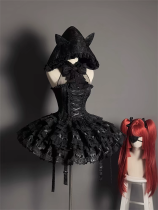 Meow Rabbit Agent - Gothic Lolita Corset Vest and Skirt Set