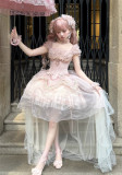 Layla's Worries - Elegent Tea Party Princess Classic Sweet Lolita Corset with Skirt Set and Accessories