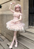 Layla's Worries - Elegent Tea Party Princess Classic Sweet Lolita Corset with Skirt Set and Accessories