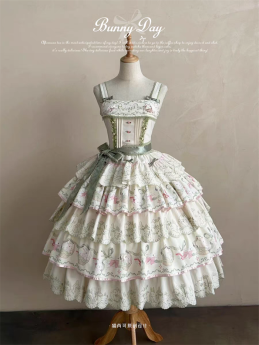 Mewroco - Bunny Day - Casual Classic Lolita JSK and Hairclips