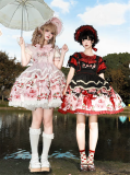 Strawberry - Kawaii Doll Sweet Lolita OP Dress and Apron