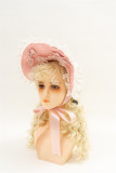 Strawberry - Kawaii Doll Sweet Lolita Headbow, Bonnet and Apron
