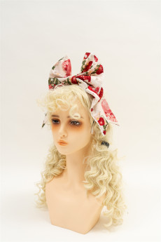 Strawberry - Kawaii Doll Sweet Lolita Headbow, Bonnet and Apron