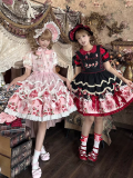Strawberry - Kawaii Doll Sweet Lolita OP Dress and Apron
