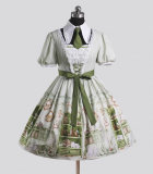Alo's Book House - Elegant Preppy Style Sweet Lolita OP Dress