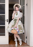 Alo's Book House - Elegant Preppy Style Sweet Lolita OP Dress