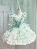 Memories of Tulips - Elegant Sweet Classic Lolita JSK Dress and Accessories