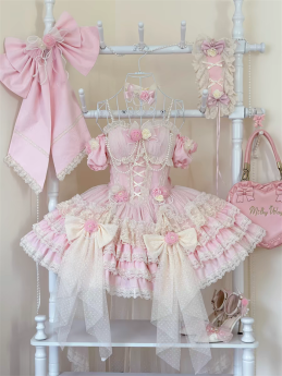 Floral  Love Letter - Sweet Lolita JSK and Accessories