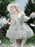 Memories of Tulips - Elegant Sweet Classic Lolita JSK Dress and Accessories