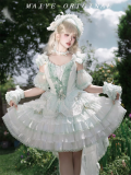 Memories of Tulips - Elegant Sweet Classic Lolita JSK Dress and Accessories