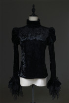 LilithHouse - The House of Horror - ‌High-neck Puffed Sleeves Gothic Lolita Blouse