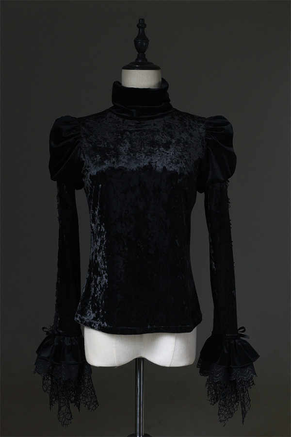 LilithHouse - The House of Horror - ‌High-neck Puffed Sleeves Gothic Lolita Blouse