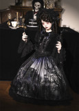 LilithHouse - The House of Horror - Gothic Lolita OP Dress, Cap and Bow Tie Set