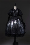 LilithHouse - The House of Horror - Gothic Lolita OP Dress, Cap and Bow Tie Set