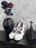 Gururu - Halloween Gothic High Platform Angel Wings High Heel Pointed Lolita Shoes