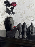 Gururu - Halloween Gothic High Platform Angel Wings High Heel Pointed Lolita Shoes